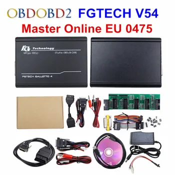 Online Master EU-0475 FGTech V54 Galletto 4 Fuld Chip Støtte BDM Fuld Funktion Fg Tech V54 Auto ECU OBD chiptuning FG-TECH