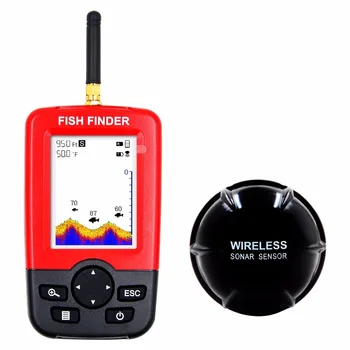 Opgraderet Fishfinder trådløse fishfinder Fisk Alarm Bærbare Sonar sensor Fiskeri lokke Ekkolod findfish