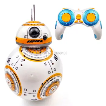 Opgradering Model Bolden Star Wars RC BB-8 Robot Droid BB8 Intelligent Robot, 2,4 G Fjernbetjening Legetøj Til Pige Gaver Med Lyd Handling