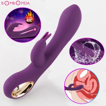 Opladning Magic Massager Varme Vibrator til Kvinden G Spot Vaginal Massage Kvindelige Onani Klitoris Stimulation AV Sex Toy O3