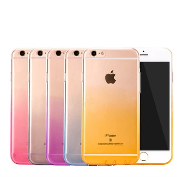 Oppselve Glasur Gradient Case Til iPhone 8 7 6 6s Plus Ultra Clear TPU Luksus Tilbage Dække Sagen For iPhone7 Coque Funda Capinhas