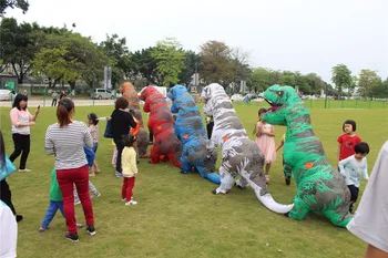 OPPUSTELIGE Tyrannosaurus rex Kostume Verden Park Blowup Dinosaur voksen, halloween Purim kostumer til voksen størrelse