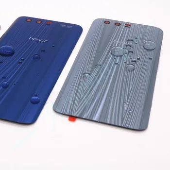 Oprindelige 3D-Hærdet Glas Tilbage Dække For Huawei Honor 9 Reservedele Tilbage batteridækslet Døren Bolig + Blitz til Kamera Linse