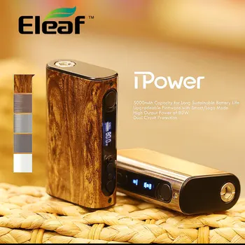 Oprindelige Eleaf iPower 80W MOD 5000mah Indbygget Batteri Temperatur Kontrol Boks Mod nye firmware Smart mode Vaporizer