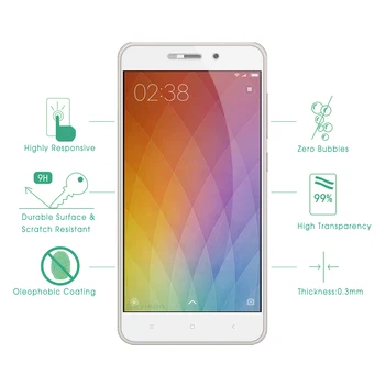 Oprindelige Seyisoo Premium-2.5 D Hærdet Skærm Protektor Hærdet Glas Til Xiaomi Redmi 4A Xiomi Redmi 4 En Beskyttende Film