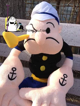 Oprindelige Stor Popeye Sailor Mand Popeye Med Rør Søde Bløde Fyld Plys Legetøj Dukke Gave til Børn, Fødselsdag, Gave Samling