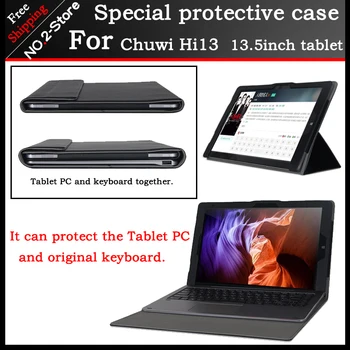 Oprindelige Virksomhed står Pu læder taske Til chuwi hi13 13.5 tommers tablet PC,Mode tastatur Beskyttende hylster Chuwi Hi13