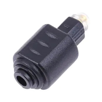Optisk Fiber Firkantet til Rund Lyd Stikket Toslink digital Audio Adapter Stik Fiber Kerne Adapter