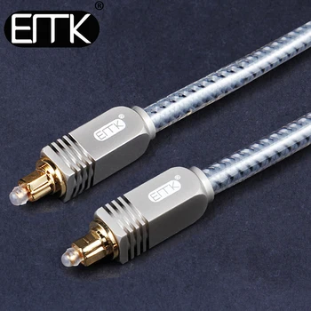 Optisk Lyd Kabel OD8.0 Digital SPDIF Fiber Optisk Toslink til toslink lydkabel fra EMK