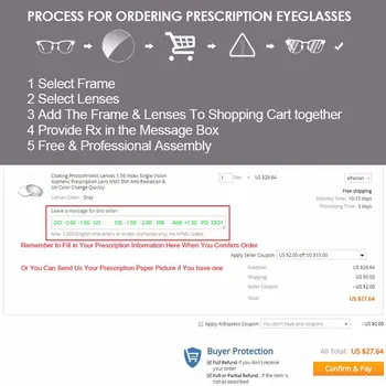 Optisk recept 1.67 Enkelt Syn asfæriske HC TCM UV-resin recept linser for nærsynethed presbyopi astigmastism
