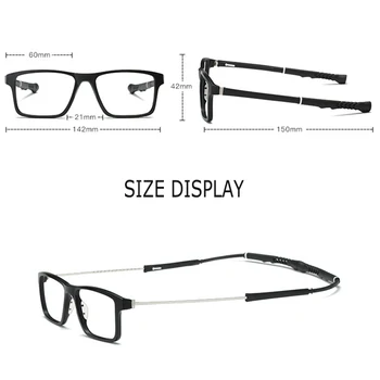 Optiske Briller Ramme Mænd Med 2 Polariserede Klip På Magneter Sungllasses Basketball Briller Brille Ramme For Mandlige RS166