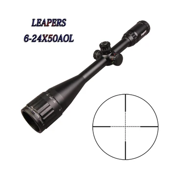 Optiske Syn LEAPERS 6-24X50 Riffelsigte Jagt Formål Udendørs Jacht Taveling Leapers Rifle Anvendelsesområde Pneumatiske Til Jagt