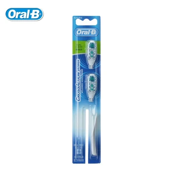 Oral B Udskiftning Tandbørste Hoveder Dual Clean Kompatible på Tværs af Handling Elektrisk Tandbørste Gummi Pleje, 2 Hoveder=1 Pakke