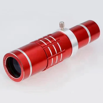 ORBMART Kinesiske Røde 18x Universal Clip Zoom Optisk Teleskop Forstørrelse Til iPhone 6 6s Plus 7 Samsung S8 S8+ S7 Telefon Linse