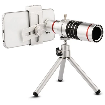 ORBMART Universal 18X Optisk Zoom Teleskop Med Mini Stativ Til Samsung iPhone Xiaomi Redmi Bemærk Meizu Mobiltelefon Linser