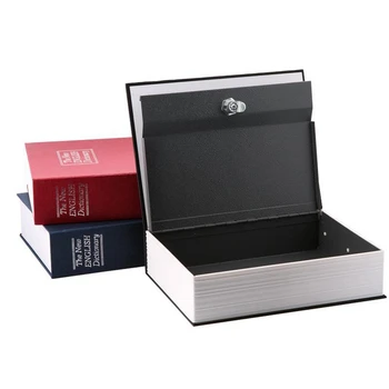 Ordbog Bog Hemmelighed Skjult Sikkerhed Sikker Lås Kontante Penge Smykker Skab Storage Box Størrelse S 4 Farver til Valg
