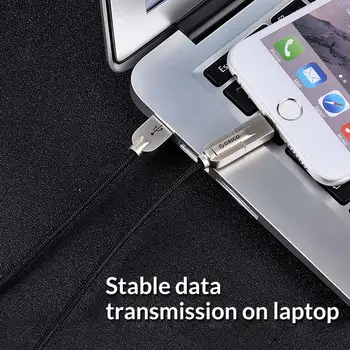 ORICO 2-i-1 USB til Lightning og Mikro-USB-Kabel-Charge & Sync Ledningen til iPhone iPad Android-Enheder med Zink Legering Materiale