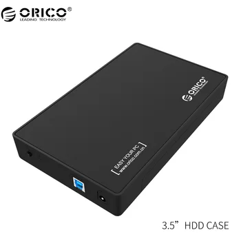 ORICO 3.5 HDD Kabinet 3,5-tommers SATA-Eksterne Harddisk Kabinet, USB 3.0 Værktøj Gratis til 3,5