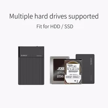 ORICO 6518US3-V2 Super-Speed USB 3.0-HDD - & SSD-Dockingstation 2,5 & 3,5 tommer harddisk-SATA Støtte 4TB HDD-Sort