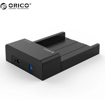 ORICO 6518US3-V2 Super-Speed USB 3.0-HDD - & SSD-Dockingstation 2,5 & 3,5 tommer harddisk-SATA Støtte 4TB HDD-Sort
