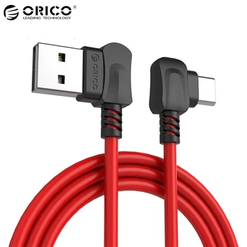 ORICO af Type c, Kabel-retvinklet Bøjning for USB TYPE C-Telefoner, USB Opladning Kabel Til Samsung OnePlus Xiaomi 4C