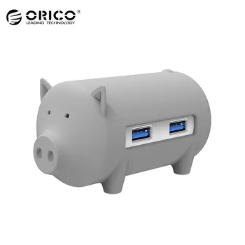 ORICO Litte Gris Hub Alle i 1 High Speed Usb 3.0 Hub 3-Port USB Power Interface med TF SD-Kortlæser til MacBook Air Laptop PC