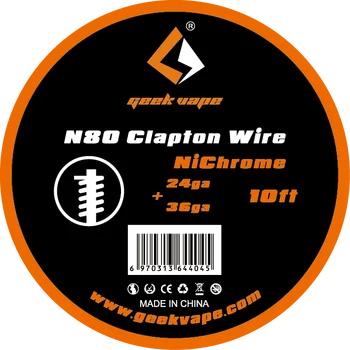 Original 10ft Geekvape N80 Clapton Wire GeekVape Wire til Elektroniske Cigaret RDA RTA RDTA Forstøver DIY Spoler