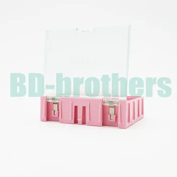 Original 3# Pink Komponent opbevaringsboks IC-Pladsen Komponenter Kasser SMT SMD WeNTAI Kombination Kasser Plast 100pcs/masse