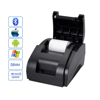Original bluetooth-modtagelse printer 58mm pos-printer Lavt støjniveau, høj hastighed