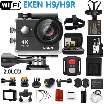 Original EKEN Action Kamera eken H9R / H9 Ultra HD 4K WiFi Fjernbetjening Sports Video-Camcorder DVR DV go pro Kamera Vandtæt