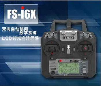 Original Flysky FS-i6X 10CH 2,4 GHz AFHDS 2A RC Sender Med FS-iA6B FS-iA10B FS-X6B FS-A8S Modtager Til Rc Fly Mode 2