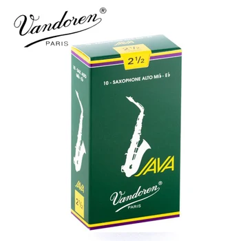 Original Frankrig Vandoren JAVA Saxophone Alto Mib Eb Siv Styrke 2.5#, 3# Grå Grøn Kasse med 10 [Fri fragt]