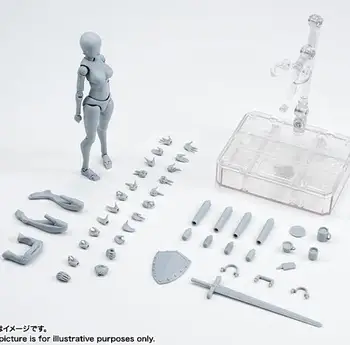 Original Høj Kvalitet KROPPEN KUN Takarai Rihito KROP CHAN Sukkerærter Tegning Figur DX BJD Grå Farve PVC Handling Collectible Model Toy