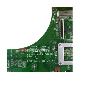 Original K53SD for ASUS bundkort K53SD REV5.1 DDR3 Bundkort PGA 989 N13M-GE1-S-A1 GT610M 2GB testet