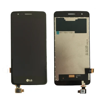 Original LCD-For LG K8 2017 X240 LCD-Skærm Touch screen Digitizer med Bezel Ramme Fulde Forsamling Sort Hvid Gratis fragt