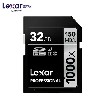 Original Lexar Ægte 150MB/s 16GB 32GB SDHC 1000x SD-Kort 64GB 128GB 256 GB SDXC UHS-II U3 Flash Hukommelseskort Til 3D, 4K