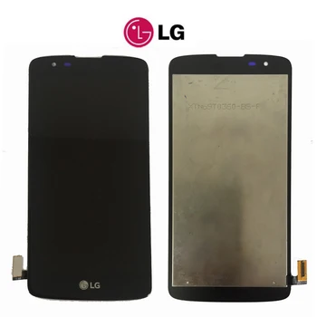 Original LG K8 LTE K350N K350E K350DS LCD-Skærm med Touch screen Digitizer Assembly Med stel gratis fragt