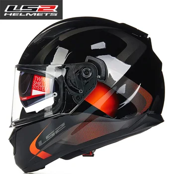 Original LS2 FF328 fuld ansigtsmaske, motorcykel hjelm med indvendig solskærm kvinder mand casco moto Racing motorcykel Hjelme LS2 Capacete