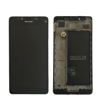 Original Microsoft Nokia Lumia 950 LCD-Skærm med Touch screen Digitizer Assembly Med ramme