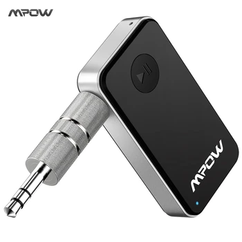 Original Mpow MBR1 Mini Wireless Bluetooth 4.0 Stereo Audio Music Receiver Med Mic for Bil Aux håndfri Opkald Home System