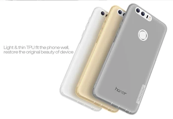 Original Nilkin TPU-0,6 mm Ultra tynd Telefon Sager til Huawei Honor 8 Silikone Nillkin Dække Sagen med Retail Pakke