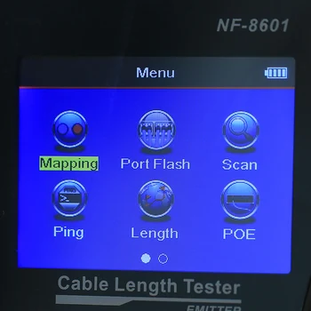 Original Noyafa Multi-funktionelle NF-8601 netværkskabel Tester LCD-Kabel længde Tester Breakpoint Tester engelsk version