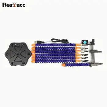 Original Realacc V2 Mærkelige Tredje Hånd Syv Arm Lodning Station DIY Reparation Værktøjer USB-Fan Caliper For RC Modeller Ramme Motor