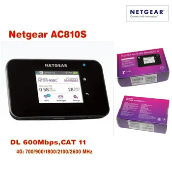 Original Ulåst touch screen Netgear Aircard AC810S 810S Cat11 600Mbps 4GX Avancerede III 4G LTE Mobilt Hotspot Plus 2stk antenn
