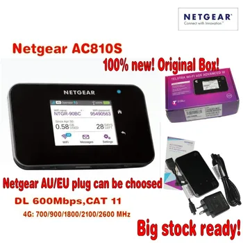 Original Ulåst touch screen Netgear Aircard AC810S 810S Cat11 600Mbps 4GX Avancerede III 4G LTE Mobilt Hotspot Plus 2stk antenn