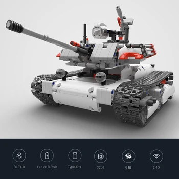Original Xiaomi Mitu Robot Tank Mecha Crawler Base Mitu Byggesten Webcrawler Robot Tank Version Af Controll Smartphone Mihome