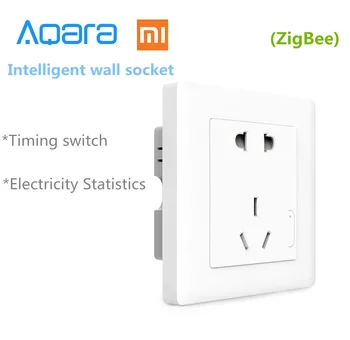 Original Xiaomi Smart home Aqara Smart Light Control ZiGBee Væggen Skifte Socket Plug Via Smartphone Xiaomi APP Trådløse Fjernbetjening