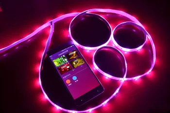 Original Xiaomi Yeelight RGB Intelligent light band Smart home Phone App wifi lys stribe Farverige lam LED 2M 16 Millioner 60 Led