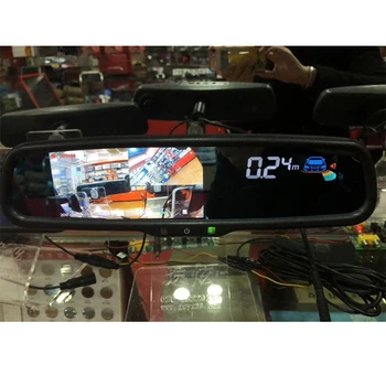 Originale Beslag Bil Dvr-Detektor, Kamera Anmeldelse Spejl DVR Video-Optager Videokameraet Dash Cam FHD 1080P Med 4 Parkering Sensor
