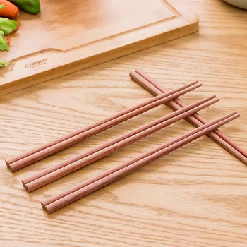 ORZ 10 Par Kinesiske Spisepinde Genbruges Træ Spisepinde Hashi Sushi Mad Pinde Værdi Gave Service Stel
